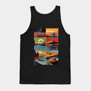 Soviet space age collage Tank Top